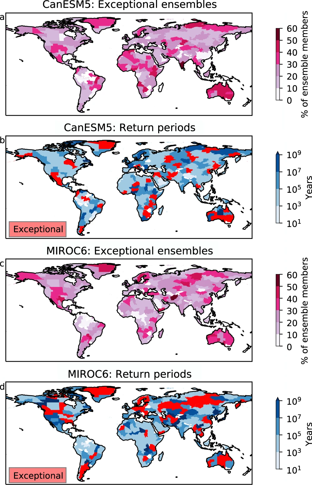 (사진 Thompson, V., Mitchell, D., Hegerl, G.C. et al. The most at-risk regions in the world for high-impact heatwaves)/뉴스펭귄