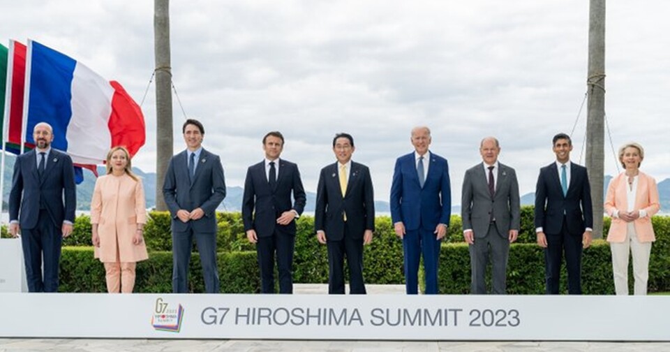 이번 G7 정상회의에 참석한 각국 정상. (사진 바이든 미국 대통령 트위터)/뉴스펭귄