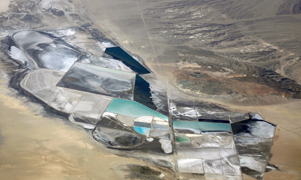 미국 네바다주에 있는 리튬 채굴장. (사진 위키피디아)/뉴스펭귄