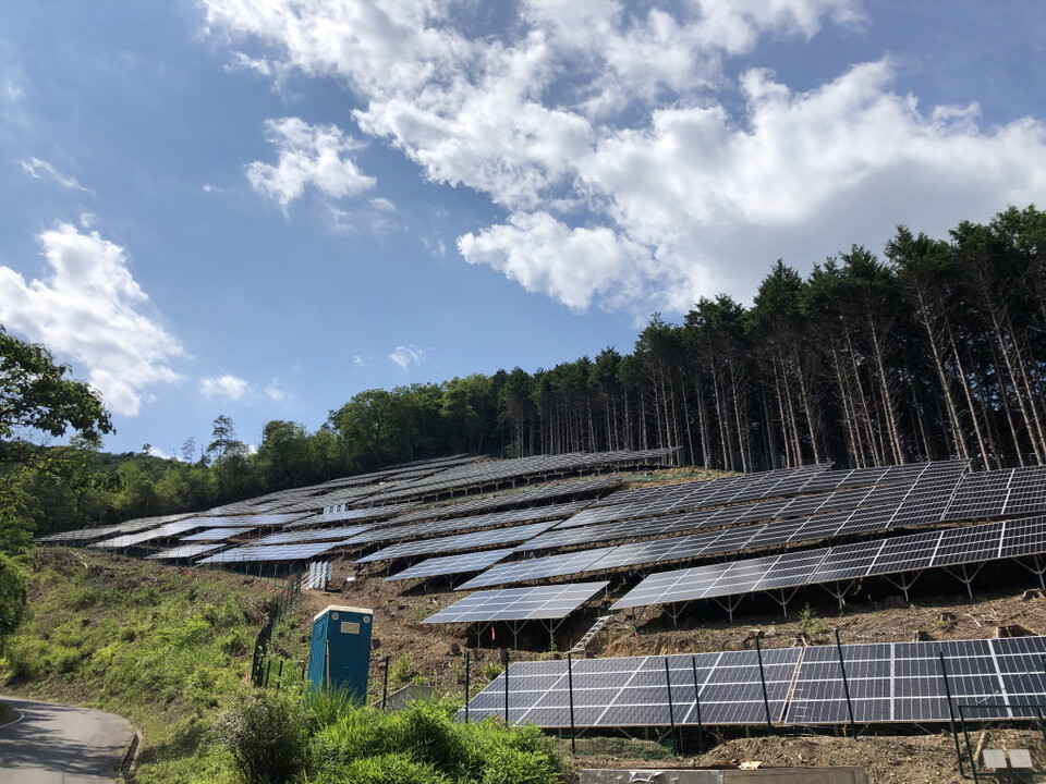 일본에 설치된 현대코퍼레이션 태양광 발전소. (사진 현대코퍼레이션)/뉴스펭귄