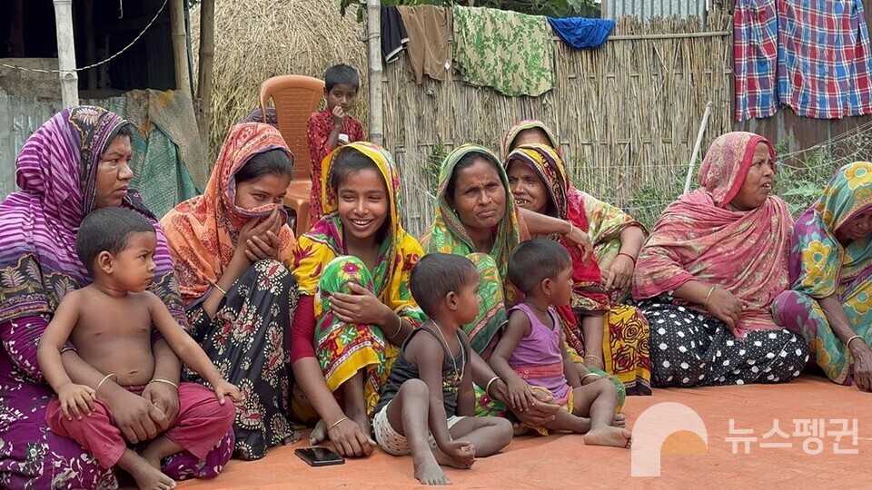 방글라데시 가이반다 주민들. (사진 박상희 펭윙스)/뉴스펭귄