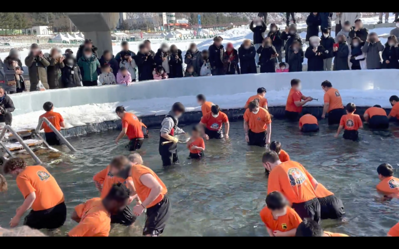 화천산천어축제 '맨손잡기' 프로그램. (사진 시셰퍼드코리아)/뉴스펭귄