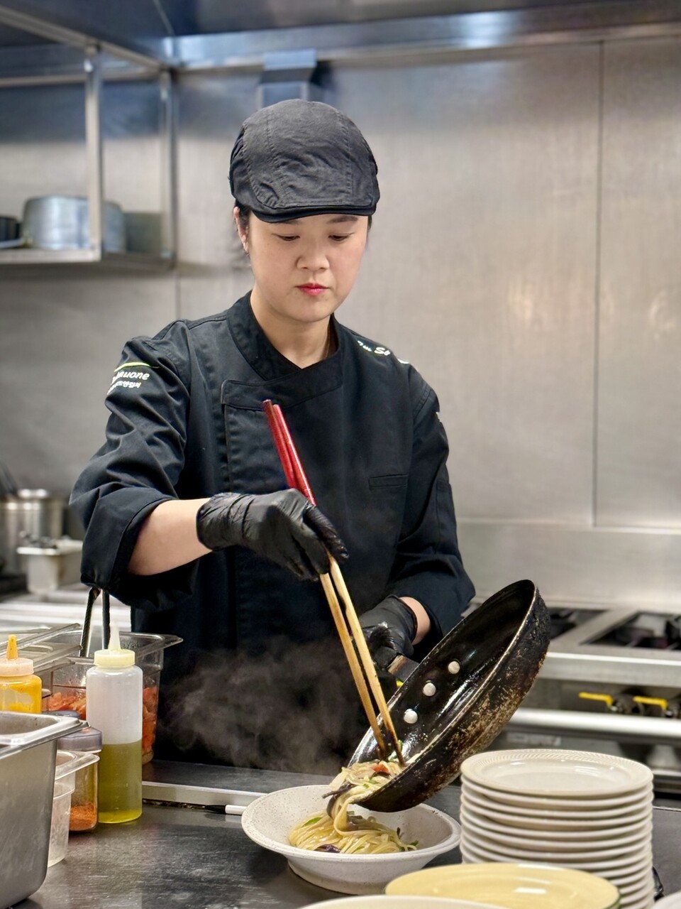 임소현 셰프는 대체육이 단순히 고기 대안 넘어 건강과 환경에 긍정 영향 주는 식품으로 자리 잡았으면 하는 바람을 전했다. (사진 곽은영 기자)/뉴스펭귄