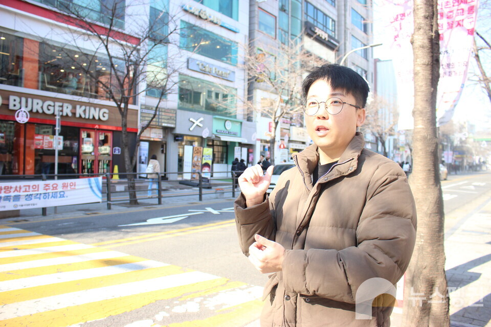 구한민 연세대 도시계획및개발연구실 연구원. (사진 이수연 기자)/뉴스펭귄