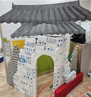 종이팩을 활용해 만든 작품. (사진 서울시)/뉴스펭귄