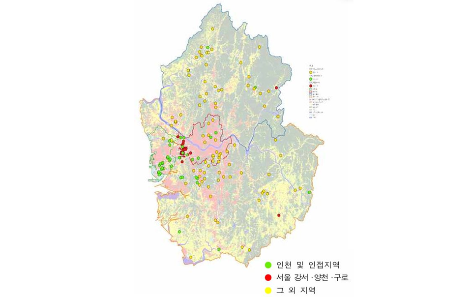 수도권에 사는 너구리는 서식지 단절로 3개의 분리된 개체군을 형성하고 있다. (사진 국립생물자원관)/뉴스펭귄