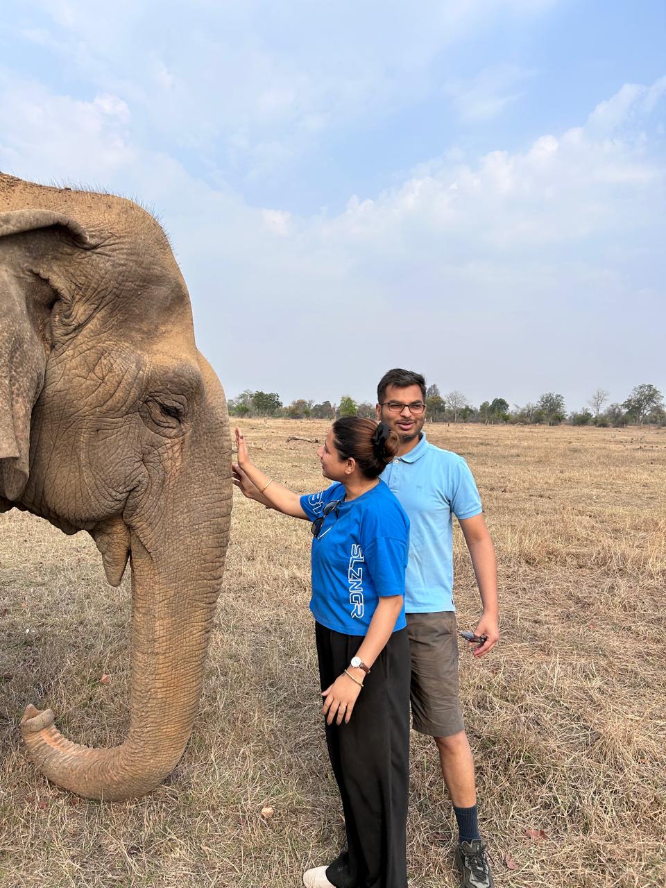 109세 나이로 생 마감한 암컷 아시아코끼리 밧살라. (사진 인도 산림청 IFS)/뉴스펭귄