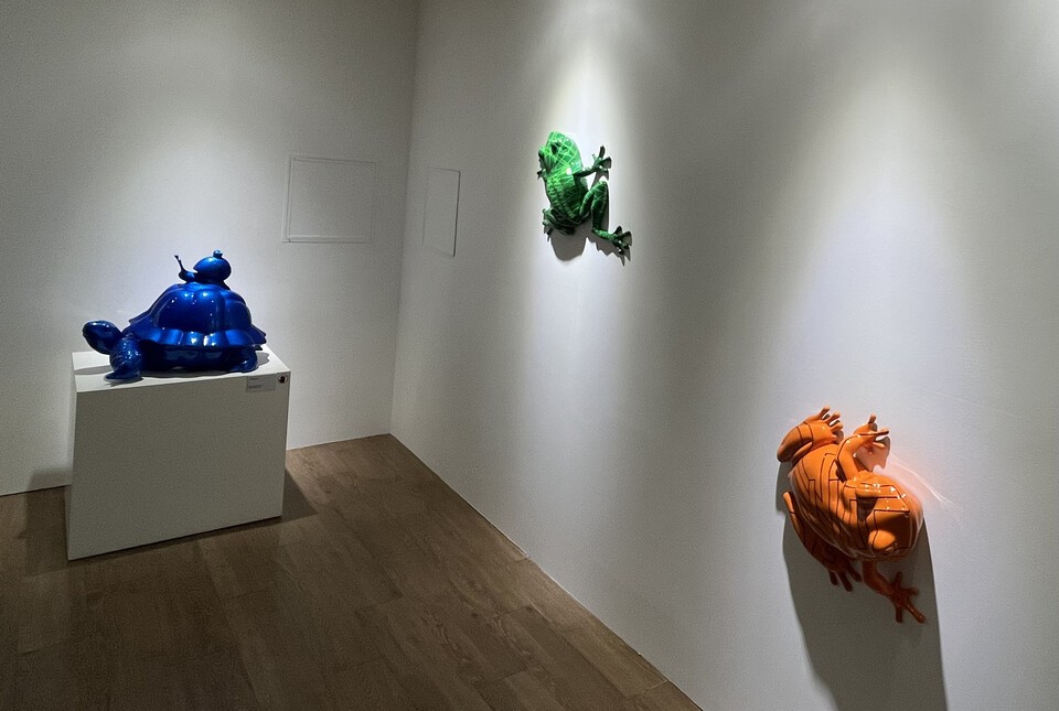 금중기 작가가 금속으로 만든 동물들. (사진 이수연 기자)/뉴스펭귄