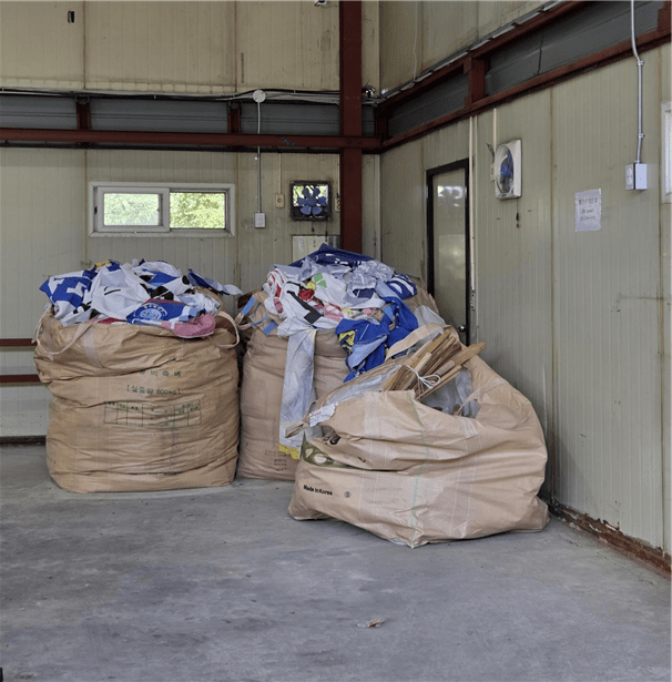 서울시 폐현수막 집하장. (사진 서울시)/뉴스펭귄