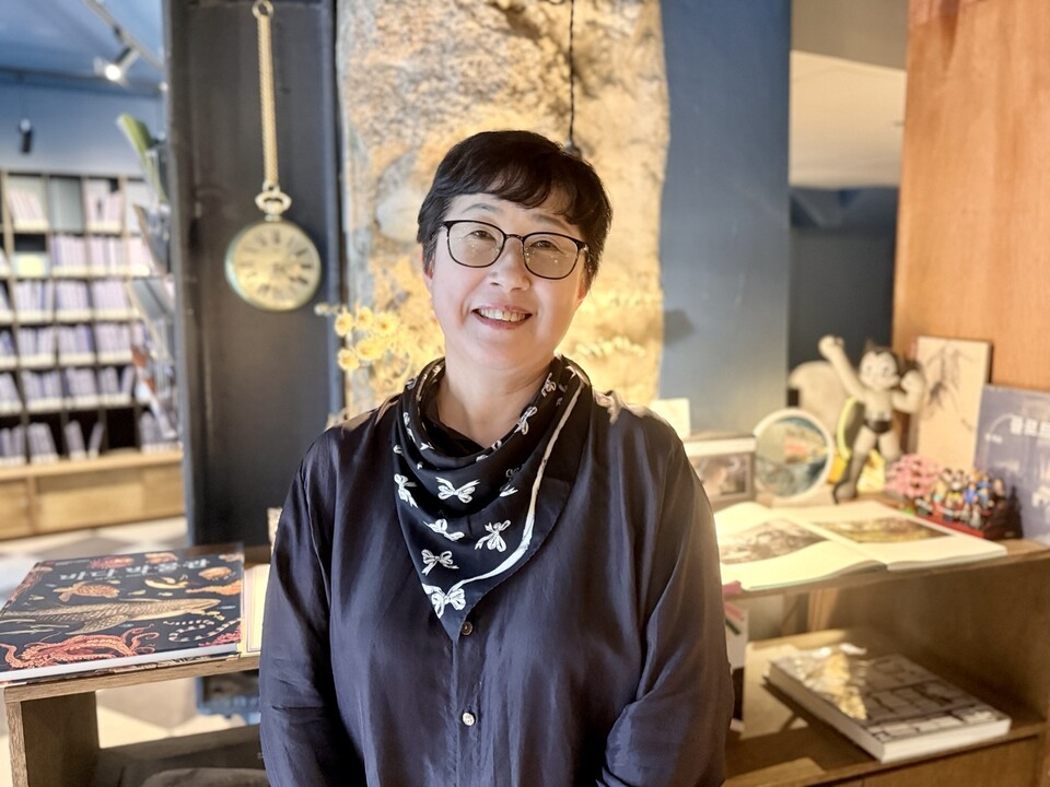 나희덕 시인. (사진 곽은영 기자)/뉴스펭귄