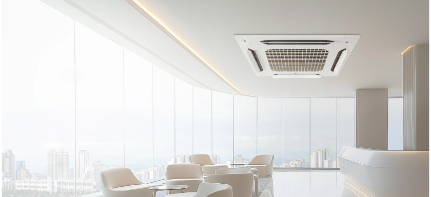 LG전자는 4방향 시스템에어컨 1대 당 플라스틱 사용량을 약 900그램 줄였다. (사진 LG전자)/뉴스펭귄