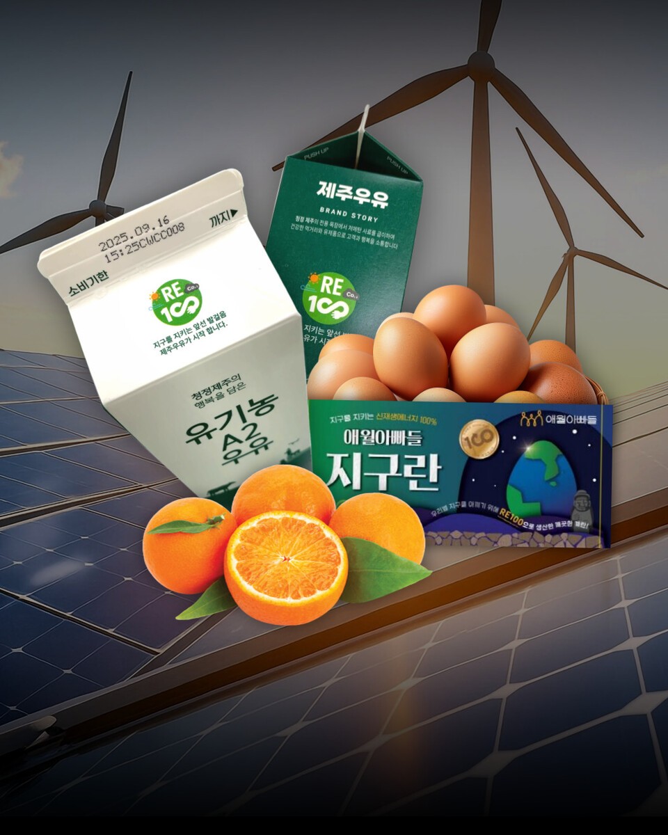 RE100 감귤, 달걀, 우유. (사진  제주도청)/뉴스펭귄